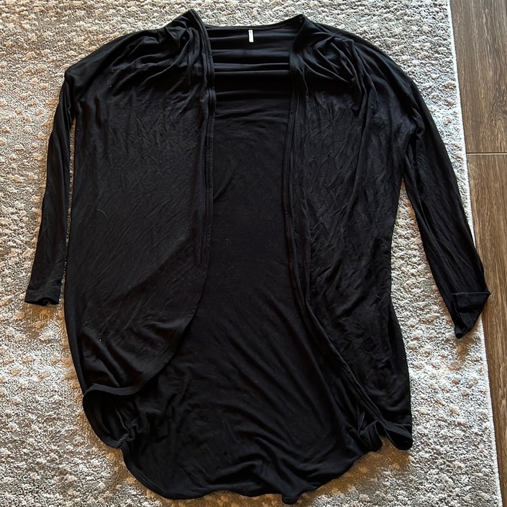 Black cardigan